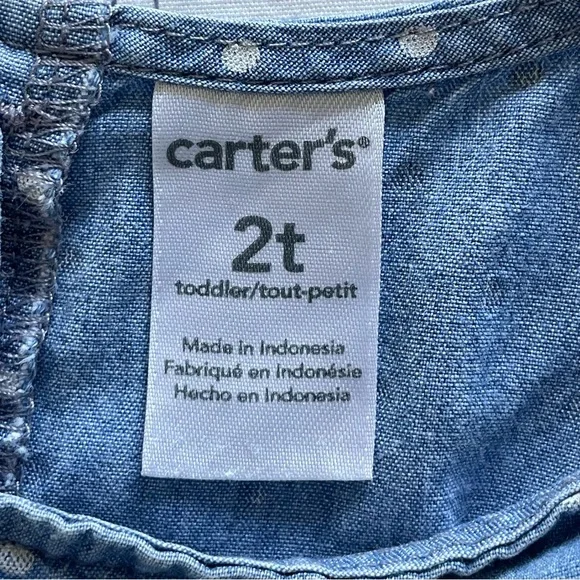 Carter's Blue Polka Dot Blouse for Girls - Picture 5 of 6